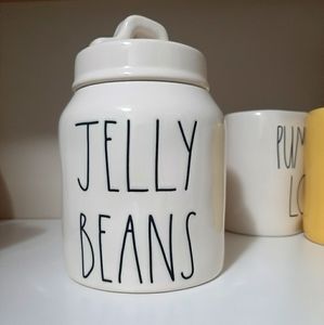 Rae Dunn JELLY BEANS baby canister white